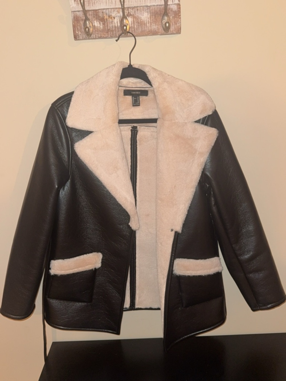 Faux leather jacket